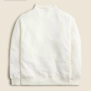 J.Crew NWT Heritage terry Rollneck™ sweatshirt in ivory